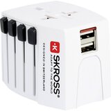 Skross 2,5A univerzalni potovalni napajalnik z dvema priključkoma usb, bela, (21736885) Cene
