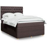 Maison Chic Box spring postelja - Vzmetna postelja z vzmetnico temno rjava 160x200 cm blago SL17761, (21894610) | Shoptok.si