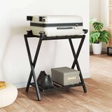 The Living Store Stalak za prtljagu crni 68 x 38 x 58 cm od bambusa | shoptok.hr