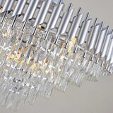 Brilagi Plafonski luster ECLIPSE 12xE14/10W/230V, prečnik 78 cm, srebrne boje Slike