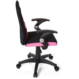 MID.YOU Mladinski Vrtljiv Stol Kiddy Pro Al, Črna, Roza | Shoptok.si