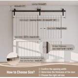 BONIKLUBA 122cm Sistem za dvojna lesena Drsna Vrata | Shoptok.si