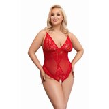 Cottelli Collection Odprt bodi Lucille, rdeč | Shoptok.si