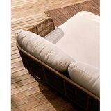 Kave Home Kremno bel/v naravni barvi vrtni ležalnik iz masivnega lesa dvosed Catalina – | Shoptok.si