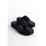 Capone Outfitters Women's Wedge Heel Stone Flip Flops | shoptok.hr