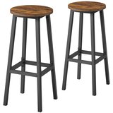 Songmics Set barskih stolov 2 kosa 32x65 cm rjave barve, (5000302483) Cene
