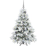 vidaXL Umestno božično drevo med 150 LED Zelena 120 cm PE in PVC | Shoptok.si