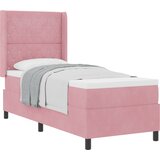 vidaXL Box Spring postelja z vzmetnico Roza 80x200 cm Žamet, (22050662) Cene