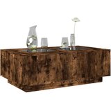  Stolić s beskonačnim LED svjetlima boja hrasta 116x69x40 cm | shoptok.hr