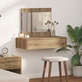 vidaXL toaletna enota iz umetniškega hrasta les 83 x 40 x 70 cm ogledalo Cene