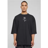 Merchcode Men's T-shirt Spring Rose Huge - black