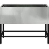  Povišeni Vrtni Planter Srebrno 60 x 26 x 45 cm Cinkani čelik | shoptok.hr