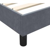 Krevet s boxspring oprugama bez madraca tamno sivi 180x220 cm baršun - Tamno siva 180 x 220 cm 25 cm | shoptok.hr