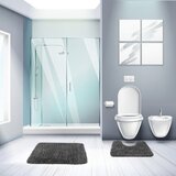 Ruhhy set kupaonskih prostirki, 3 dijela, sivi | shoptok.hr