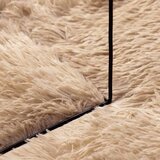  Čupavi tepih s visokim vlaknima NAVARRA bež 240x240cm poliester | Eponuda.com