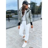 DStreet Połyskująca kurtka damska pikowana AURORA zielona | Shoptok.si
