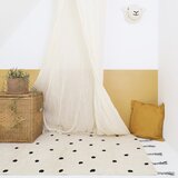 Nattiot Crni/krem periv/ručno rađen pamučan tepih 100x150 cm Nümi Black – | shoptok.hr