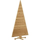 vidaXL Božična drevesa z stojalom Rjava 180 cm Trdna borovina | Shoptok.si