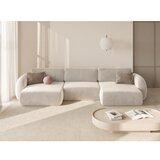 Cosmopolitan Design Krem baršunasti sklopiva/s prostorom za odlaganje kutna garnitura (u obliku slova "U") Tonale – | shoptok.hr