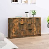  Komoda 2 kosa dimljen hrast 60x30x70 cm konstruiran les, (20654609) Cene