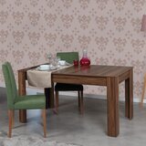 Hanah home Oblo - Walnut Walnut Extendable Dining Table Cene