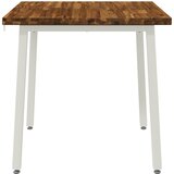  80 x 80 x 75 cm Čvrsto drvo akacije Prirodna i bijela | shoptok.hr