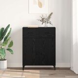vidaXL Kreveta Crni hrast 34 x 69.5 x 90 cm Konstruirano drvo | shoptok.hr
