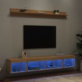 vidaXL Komplet TV omaric LED 5-delni sonoma hrast inženirski les Cene