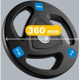 Rebel Active olimpijski utezi od lijevanog željeza, obloženi gumom, set od 2 x 15 kg, rupa 51 mm | shoptok.hr