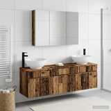  Set ormarića za kupaonicu 4 kom. Staro drvo Konstruirano drvo | shoptok.hr