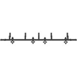 vidaXL Komplet opreme za drsna vrata 213,5 cm jeklo črne barve | Shoptok.si
