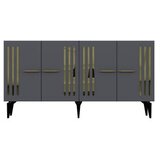 Hanah home komoda junes anthracite gold | ePonuda.com