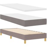  s opruga kutije Sivo-smeđa 80 x 200 cm tkanina | shoptok.hr