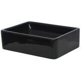 Keramički kvadratni umivaonik 41 x 30 x 12 cm crni | Eponuda.com