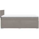  Krevet s oprugama i madracem smeđesivi 100 x 200 cm od tkanine | shoptok.hr
