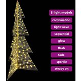 vidaXL Božično drevo med 240 LED Toplo bela 180 cm PET | Shoptok.si
