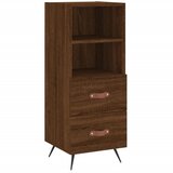 Maison Chic Komoda - Predalnik rjavi hrast 34,5x34x90 cm inženirski les, (21718611) | Shoptok.si