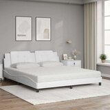  Krevet s madracem bijeli 180 x 200 cm od umjetne kože | shoptok.hr