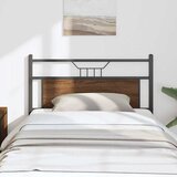  Zamjensko uzglavlje smeđa boja hrasta 107 cm konstruirano drvo i čelik | shoptok.hr