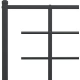  Metalni okvir za krevet s uzglavljem crni 160x200 cm | shoptok.hr