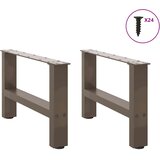  Noge za klub stolić prirodni čelik 2 kom 50 x (30-31) cm čelik | shoptok.hr