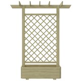 Maison Chic Vrtna pergola - cvetlična korita - Cvetlični Lonec s cvetličnim koritom 162x56x204 cm lesena, (21790031) Cene