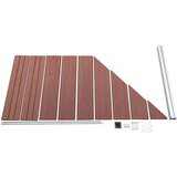 vidaXL Panel za ogradu WPC 95 x (105 - 180) cm smeđi | shoptok.hr
