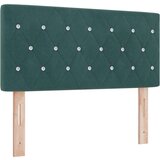 vidaXL Box Spring Krevet s Madracem & LED Tamno Zelena 90x190 cm Baršun | shoptok.hr