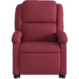  Naslonjač na podizanje od tkanine crvena boja vina | shoptok.hr