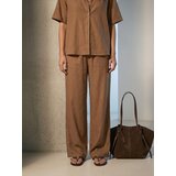 Sinsay Wide leg hlače s viskozom i dodatkom lana | shoptok.hr