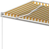  Tenda na ručno uvlačenje 500 x 350 cm žuto-bijela | shoptok.hr