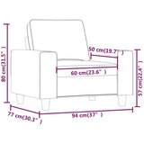  Fotelja crvena boja vina 60 cm od tkanine | shoptok.hr