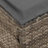  Vrtni otoman 2 Komad Siva i tamno siva 38 x 38 x 45 cm PE ratan | Eponuda.com