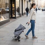 ModernHome sklopiva kolica za kupovinu s torbom 30 L – trostruki kotači i termo džep | shoptok.hr